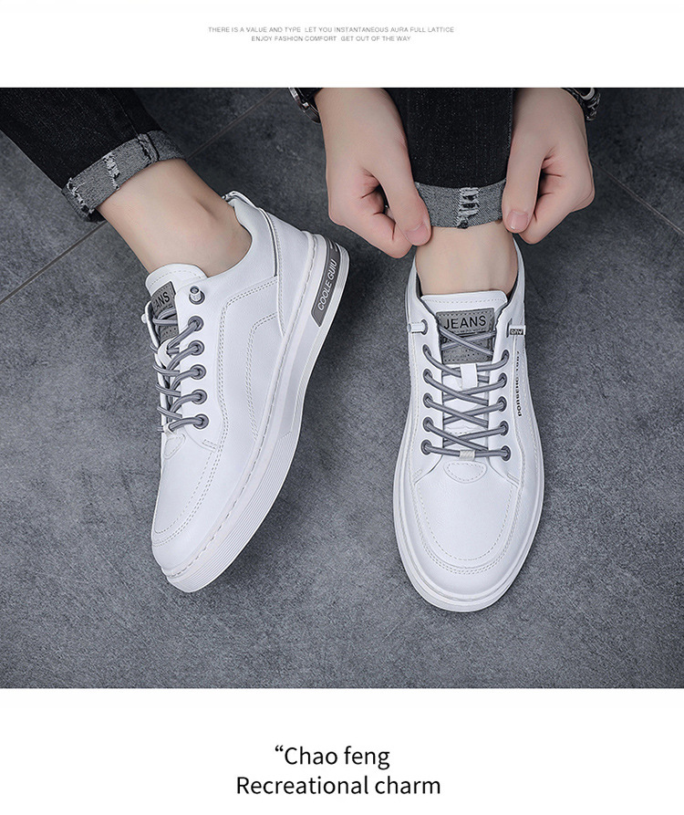 Men's Leather Slip-On Shoes - Comfortable Fall Fashion Sneakers | KWICK NG | Size 40 - 44